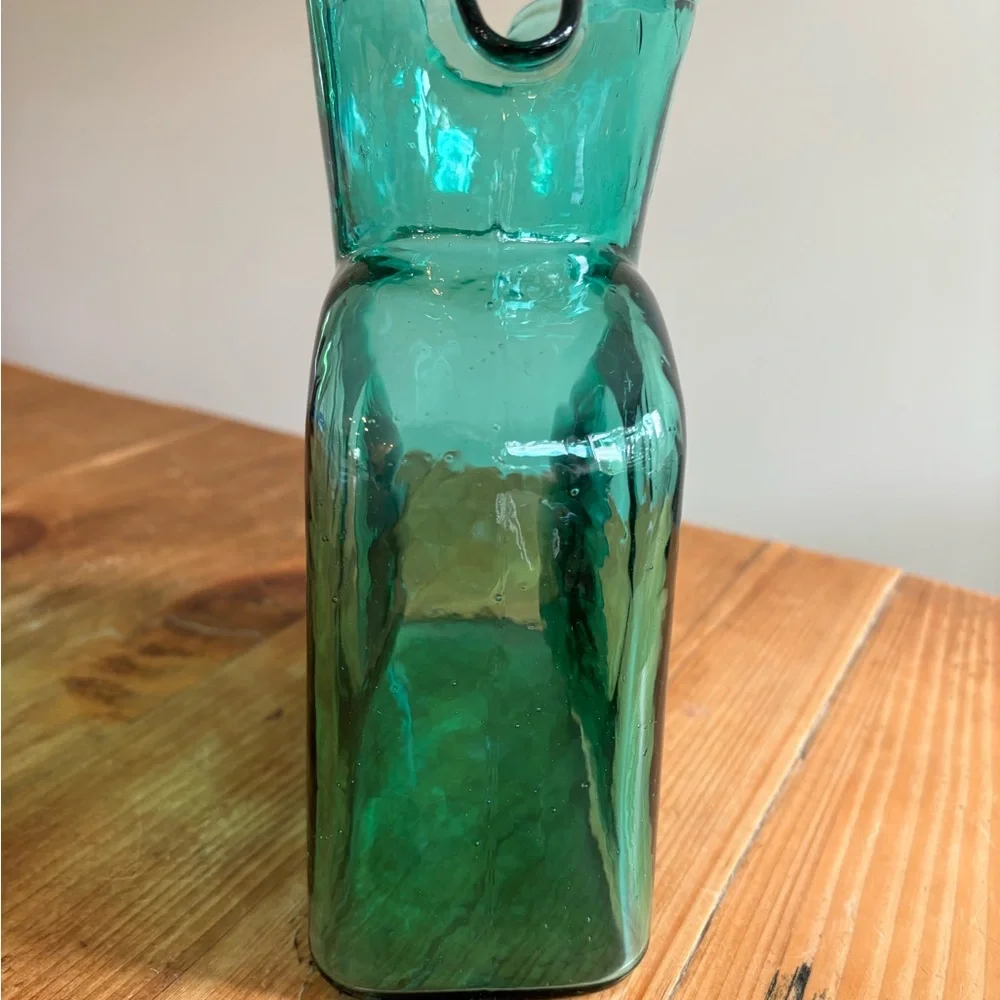 Vintage Blenko Seafoam 384 Water Bottle - Picture 4 of 7
